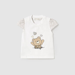 Conjunto pantalon corto con camiseta bebé galleta