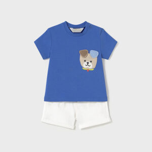 Conjunto pantalon corto con camiseta bebé
