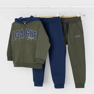 Chandal dos pantalones oliva niño