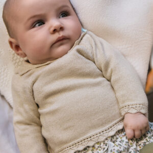 Conjunto tres piezas recien nacida aceituna