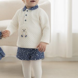 Conjunto sudadera azul estrellas