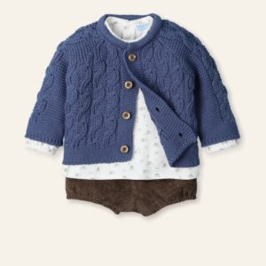 Conjunto tres piezas pantalon corto noche