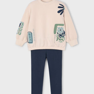 Conjunto legging con sudadera petroleo