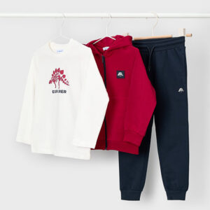 Chandal con camiseta rojo