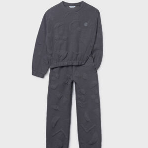 Chandal acolchado plomo