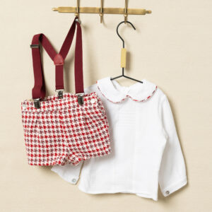 Conjunto de dos piezas niño rojo