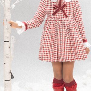 Vestido vuelo niña rojo