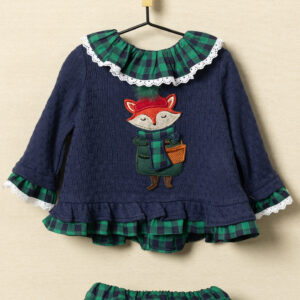 Jesusito bebe cuadros verde