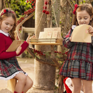 Vestido cuadros rojo